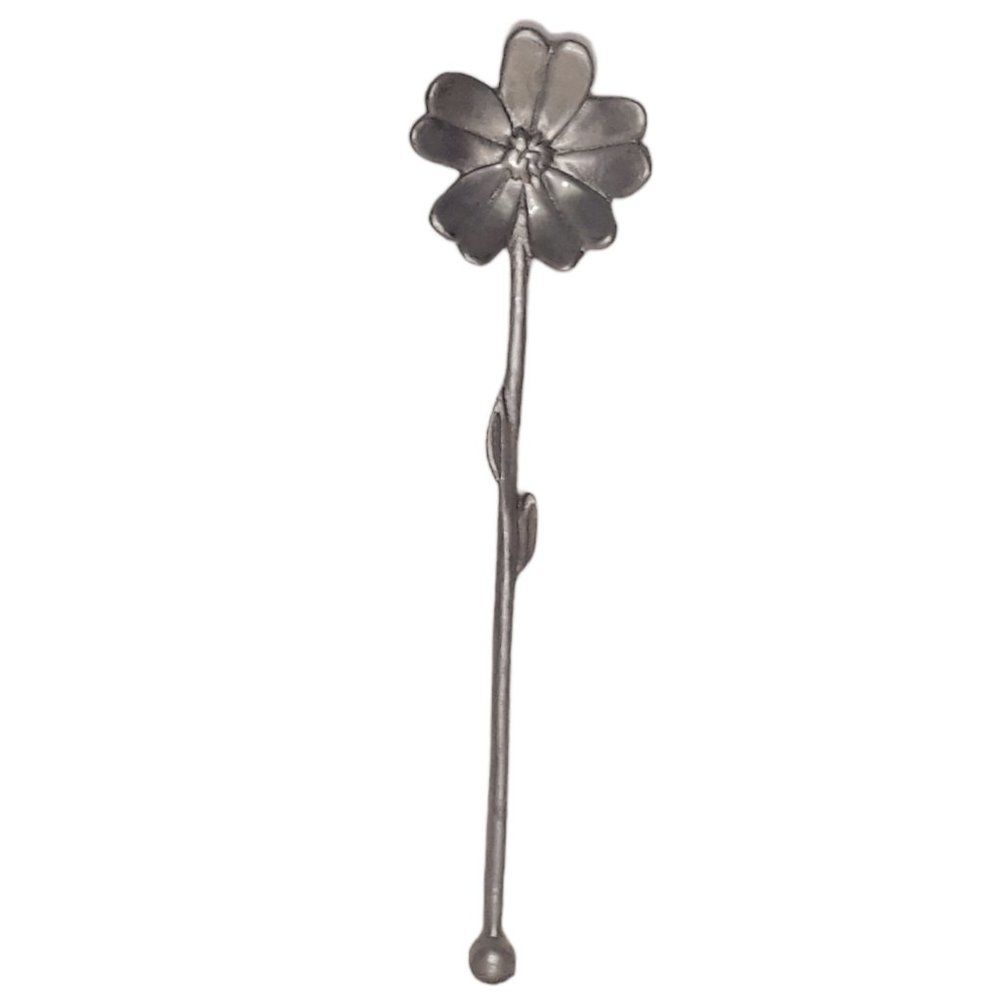Flower Stirrer Pitcher Swizzle Stick Silver